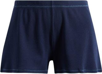 SKIMS Stretch Cotton Rib Loose Shorts in Z/dnunavy at Nordstrom, Size X-Large