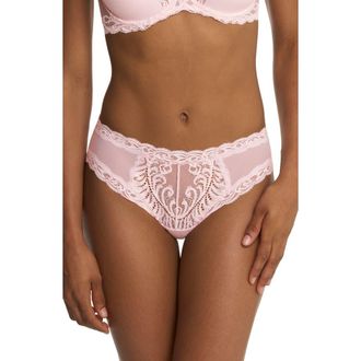 Natori Feathers Hipster Briefs in Pink Sky at Nordstrom, Size X-Large