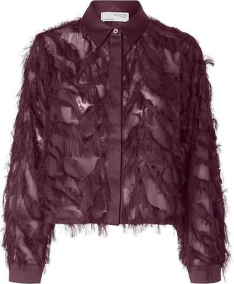 Selected Dames, Blouses & Shirts, Rood, Maat: XS