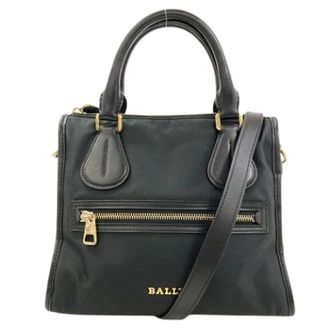 Bally Pre-owned Handbags, female, Black, Size: ONE SIZE Pre-owned Nylon Handbag