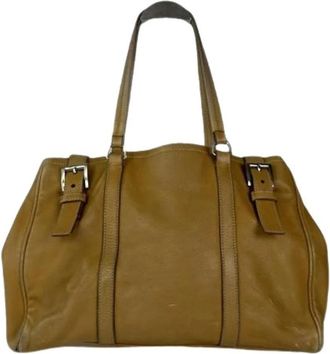 Prada Pre-owned Vintage Tote - Dames - Vintage Shopper - Bruin - ONE Size - Leer - Vintage