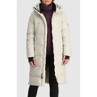 Outdoor Research Coze 700 Fill Power Down Parka in Oyster at Nordstrom, Size X-Large