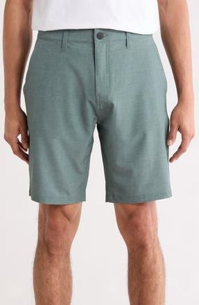 Hurley Explore Print Hybrid Shorts in Great White Blue Grey at Nordstrom Rack, Size 28