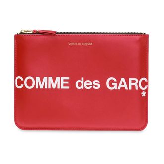 Comme Des Gar&ccedil;ons Wallets & Cardholders, unisex, Red, Size: ONE SIZE Huge Logo Pouch