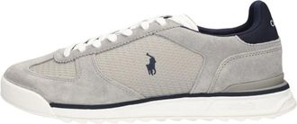 Polo Ralph Lauren Varick Sneaker - Heren - Schoenen - Grijs - Maat: 48 EU Leer