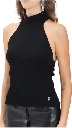 Patrizia Pepe Tops, Dames, Zwart, S, Top in maglia
