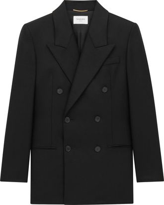 Saint Laurent Womens Black Cashmere Blazer - Size EU 40 (Womens)