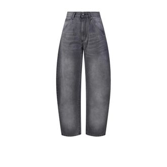 Darkpark Darkpark - Khris Barrel Leg Denim - Dames - Jeans - Zwart - Maat: W24 Denim