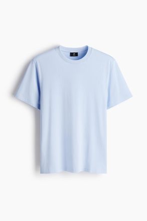 H&M T-Shirt in Regular Fit - Hellblau