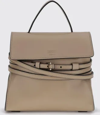 Moschino Mini borsa a mano Tie Me in pelle con tracolla