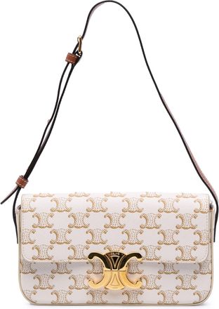 Celine Pre-owned Womens Canvas Crossbody Adjustable Strap - Ivory Textile - One Size