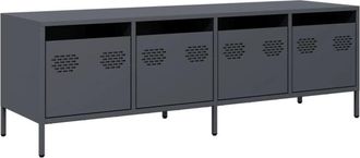 vidaXL vidaXL Mobile TV Antracite 135x39x43,5 cm Acciaio Laminato a Freddo