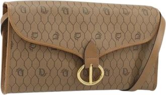 Dior Pre-owned Vintage Plastic Schoudertas - Dames - Vintage Schoudertas - Bruin - ONE Size - Leer - Vintage