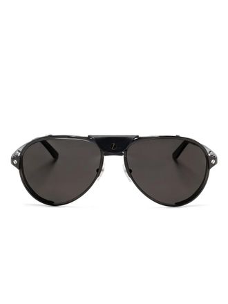 Cartier Santos De Cartier sunglasses - men - Metal - 61 - Black