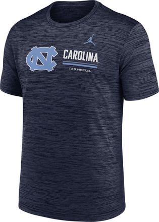 Nike Jordan Mens North Carolina Sideline Velocity Jordan Brand Dri-FIT College T-Shirt in Blue | 0JER41SNCN-PCW