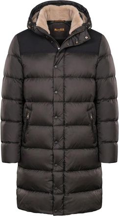 Moorer Winterjack met capuchon - Heren - Parka Jassen - Zwart - M - Polyester - Jassen