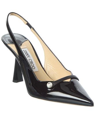 Jimmy Choo London Amita 85 Patent Slingback Pump