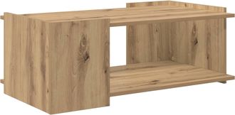 vidaXL Mesa De Caf&eacute; Roble Artisan 90 X 50 X 33 Cm Madera De Ingenier&iacute;a Vidaxl