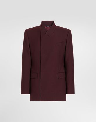 Dolce & Gabbana Sicilia Double-breasted Wool Gabardine Jacket - Man Suits And Blazers Multi-colored Wool 44