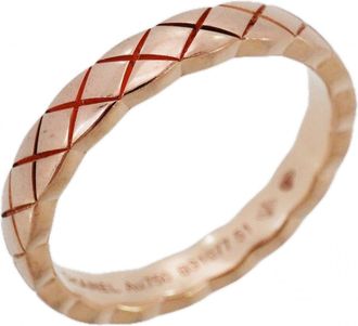 Chanel Pink Gold (18K) Band Ring (Pre-Owned)