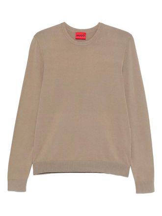 HUGO BOSS Maglione in maglia fine - Verde