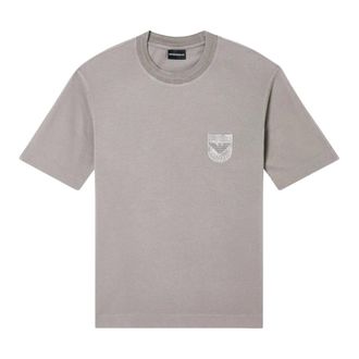 Emporio Armani T-Shirts, male, Beige, Size: XS Short Sleeve T-Shirt