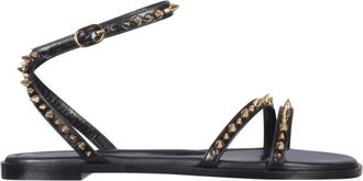 Alexander McQueen Black Studded Sandals
