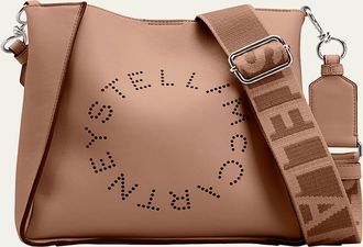 Stella McCartney Mini Logo Vegan Leather Bucket Crossbody Bag