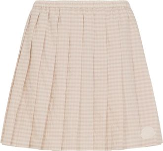 Moncler Roze Katoenen Rok - Dames - Korte rokken - Roze - S - Katoen - Rokken