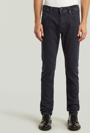 G-Star Slim-fit-Jeans G-STAR 3301 Slim, Herren, Gr. 30, L&auml;nge 30, washed schwarz, Denim/Jeans, Obermaterial: 98% Baumwolle, 2% Elasthan, slim fit lang, Jeans