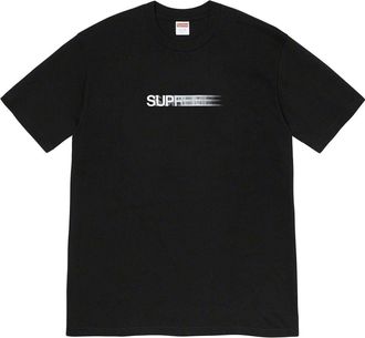 SUPREME Motion Logo T-Shirt Black White SUP-SS23-273