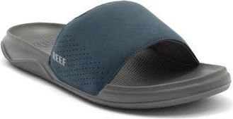 Reef Tailslide Slide Sandal in Grey/Navy at Nordstrom Rack, Size 13