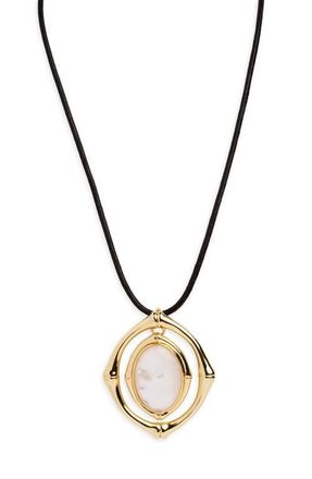 Argento Vivo Bamboo Pendant Necklace in Gold at Nordstrom