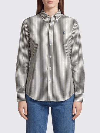 Polo Ralph Lauren Striped Cotton Shirt with Embroidered Pony Logo