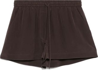 P.A.R.O.S.H. Shorts in seta - Marrone