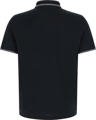 Stone Island Cotton Piqu&eacute; Polo - Black