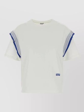 Loewe cotton t shirt short sleeves crew neck contrast