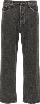 A Gold E Heren, Jeans, Grijs, Maat: W30 Katoen