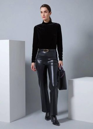 Lyss&eacute; Amara Straight Flare Pant In Black