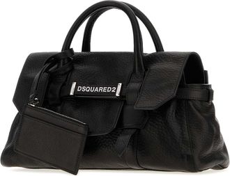 Dsquared2 Womens Black Leather Handbag Borse A Mano Bag