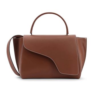 ATP Atelier Handbags, female, Brown, Size: ONE SIZE Arezzo Leather Shoulder Bag