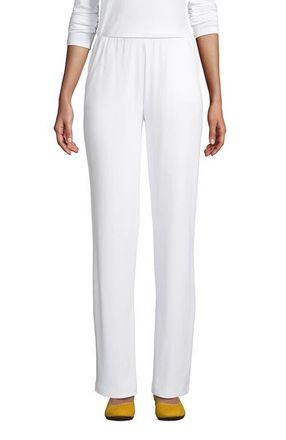 Lands End Sport Knit High Rise Pants in White at Nordstrom, Size X-Large L