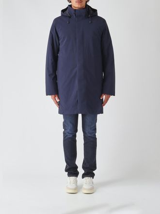 K-Way Thomal Knee-Length Windbreaker Jacket with Removable Hood
