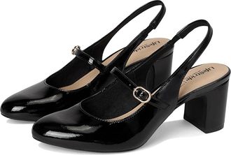 Life Stride Trust Strappy Shoes Womens Shoes Black Patent : 7.5 M (B), Leather