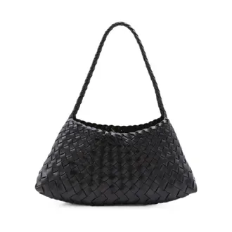 Dragon Diffusion Tassen, Dames, Bruin, ONE Size, Leer, Rosanna Geweven Leren Tote Bag