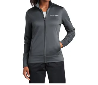 Sport-Tek Ladies Sport Full Zip Top In Smoke Grey