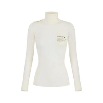 Elisabetta Franchi Donna, Maglie, Beige, L, new