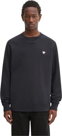 Maison Kitsun&eacute; Hoodies & sweatvesten, Heren, Zwart, XL, Katoen, Sweatshirt