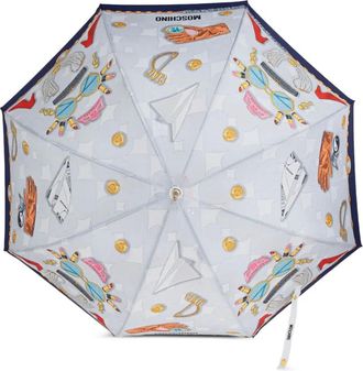 Moschino Ombrello con stampa - Toni neutri