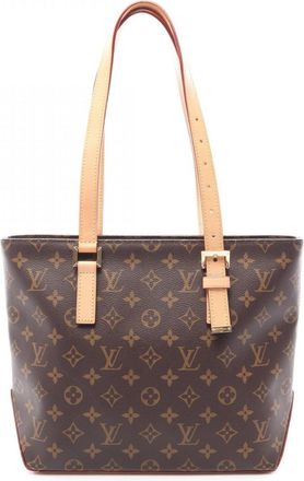 Louis Vuitton Brown Monogram Coated Canvas Handbag Tote Bag (Pre-Owned)